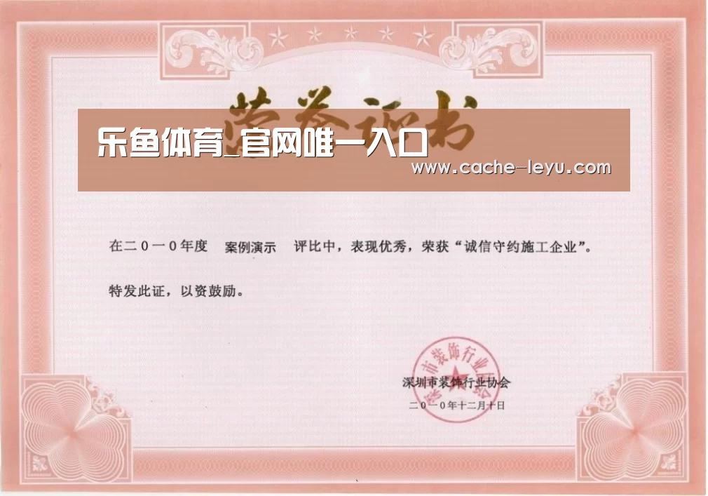 荣誉证书二(图1)
